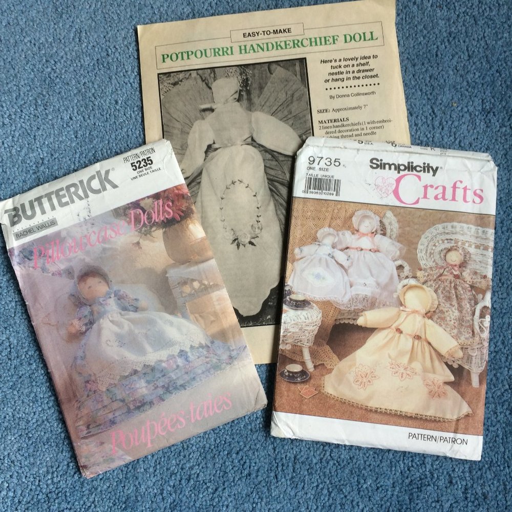 Pillowcase Dolls - Fabric Dolls  Crafts - Sewing Patterns